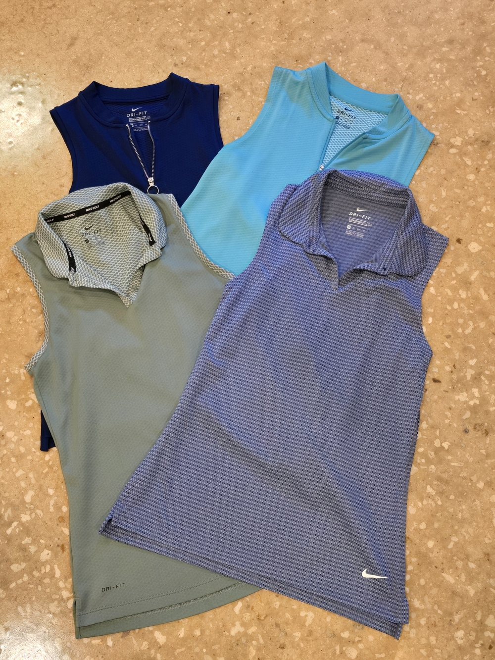 Lot Of 4 Nike Women’s Sleeveless Dri-FIT Golf Tanks